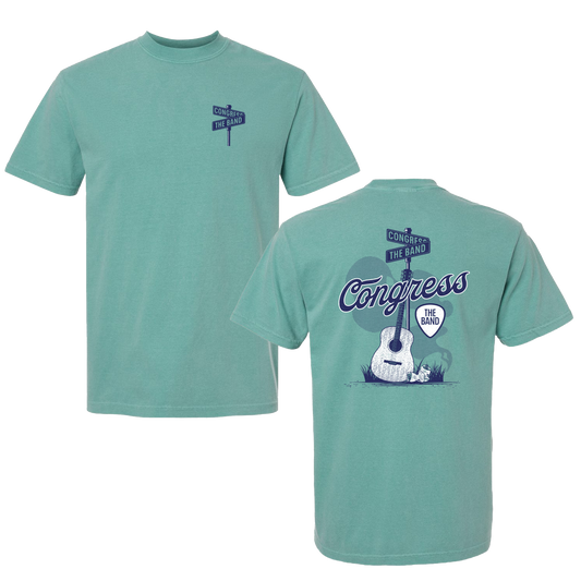 Congress Seafoam & Navy Tee